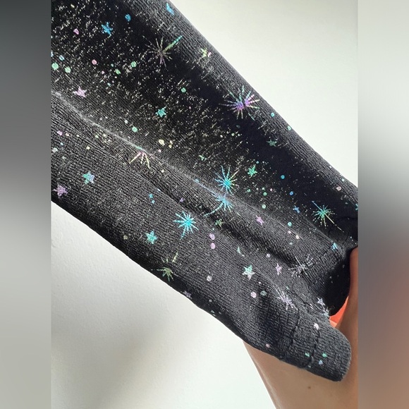 Zi Ying Womens Black Fairycore Sheer Mesh Star Design Long Sleeve Top Small - Picture 8 of 9